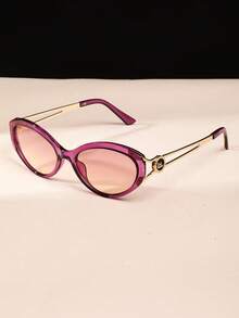 New Classic Simple Versatile High-End Artistic Decorated Cat Eye Fashion Fashion Glasses For Women And Men, High-Quality Casual Daily Wear - Multicolor - View 6