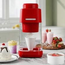 Electric Shaved Ice & Snow Cone Machine, Makes Fluffy Hawaiian Ice With Stainless Steel Blades, Ice Mold Included-A Fun Holiday Gift For Families, Parties & Christmas Treats - US A Type Plug(110-127V) - View 1
