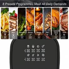 SUPERLEX Air Fryer, 8 Preset Mode Ovens, 5-Liter Cooking Oven, Temperature Adjustable Range 80-200°C, Built-In 60-Minute Timer Function, Non-Stick Inner Pot Design, Overheating Protection Mechanism, Automatic Power Off Function, Healthy Oil-Free, Low-Fat Cooking Support Automatic Delay Function, Is A Multi-Functional Cooking Oven - UK Plug(220-240V) - View 3