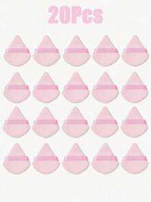50pcs/20pcs/10pcs/5pcs/1pc Reusable Triangle Makeup Sponges, Multi-Functional Makeup Tools For Foundation, Concealer, BB Cream, Sunscreen, Cushion, Blush, Perfect Makeup Brush Alternative, Essential For Travel And Home - Pink - View 9