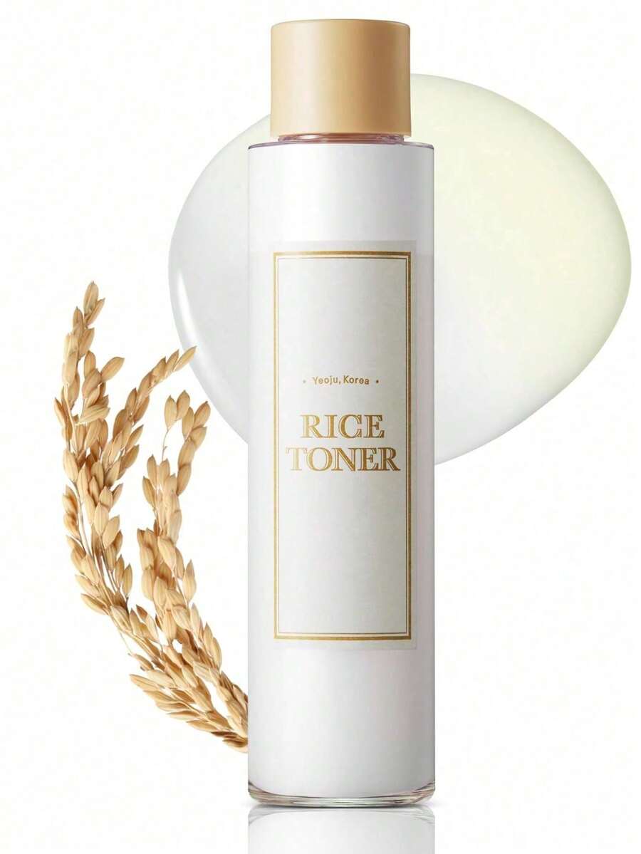 Tónico iluminador, elaborado con arroz coreano y extracto de niacinamida, ideal para hidratar la piel seca, apagada y mixta. Vegano, sin perfume y limpia la piel. 150 ml (5.07 fl oz) - Beis - Ver 1