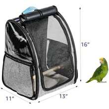 Trademark Innovations Mochila para pájaros, Jaula de Viaje, Jaula portátil para pájaros, Mochila para pájaros(default) - Multicolor - Ver 3