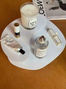 1 Stück acryl Mond Tablett, asymmetrisch geometrisches romantisches französisches Stil Luxus Heim Dekoration Duftkerzenhalter - Tablett - Übersicht 12