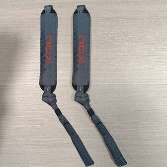 2PCS NOX/BUlls Racket Wrist Strap, Secure Grip Accessory,Black And White