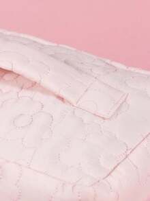 1 PC Pink Floral Quilted Fish Cloud Bag Make Up Bag, Fashionable And Casual Large Capacity Portable Zipper Makeup Bags, Travel And Vacation Essentials Cosmetic Bags For Sanitary Napkins, Pouch Pads, Wired Earphones, Earpods, Headphones, Charger, Lipsticks, Cosmetics, Perfume, Skin Care And Beauty Products, Home Decor, Keys, Holiday Gifts Makeup Travel Toiletry Organizer Essentials Gifts - 綠色 - 查看 4