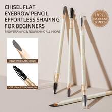 J.M.C.Y 何首乌眉笔，防水防晕染，打造自然眉妆，适合初学者，正品 - #03 DARK BROWN - 查看 6