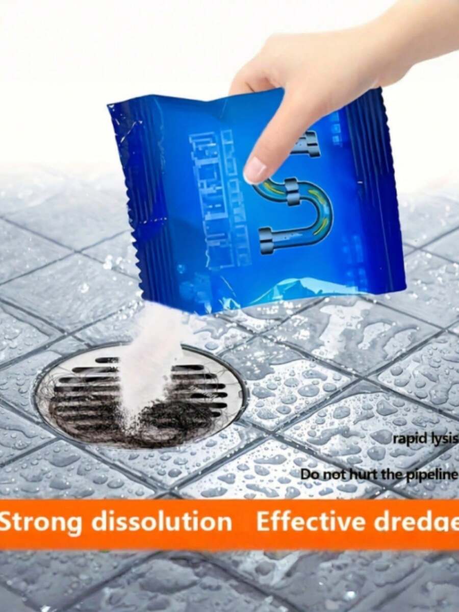 5 Packs Powerful Drain Clog Remover, Effective For Clearing Clogged Sinks And Pipes In Kitchen And Bathroom, Removes Hair, Grease And Food Debris - one-size - View 1