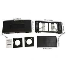 Portable Camping Stove, Camping Stove With Baking Tray&Portable Case, 2 Burners Camping Stove - Black - View 2
