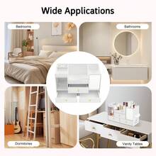 RibasuBB White Makeup Cosmetic Organiser Jewelry Storage Boxes Drawer Dressing Table Tidy Case - White - View 6