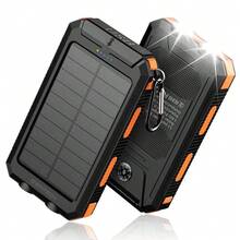 2025 20000mAh Portable Solar Power Bank - USB Ports with LED Flashlight, Solar Charging & Fast Wired Charger, Waterproof Outdoor Battery Pack for Camping/Hiking/Travel, Compatible with iPhone/Android - Multicolor - Ver 2