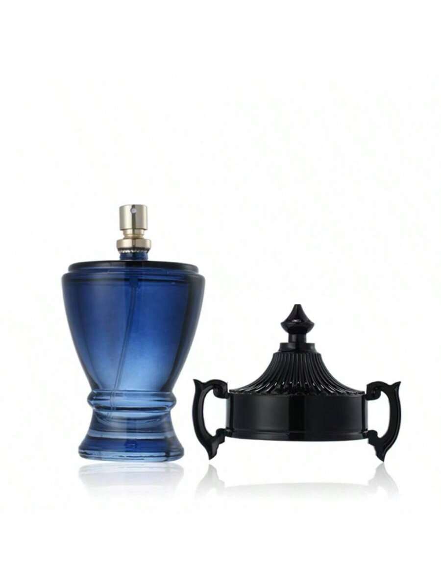 Eau de Parfum con Diseño Retro de Palacio (Color Azul Oscuro) - 100ml