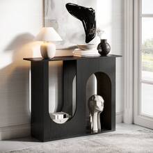 Tribesigns Sofa & Console Tables - Black - View 1