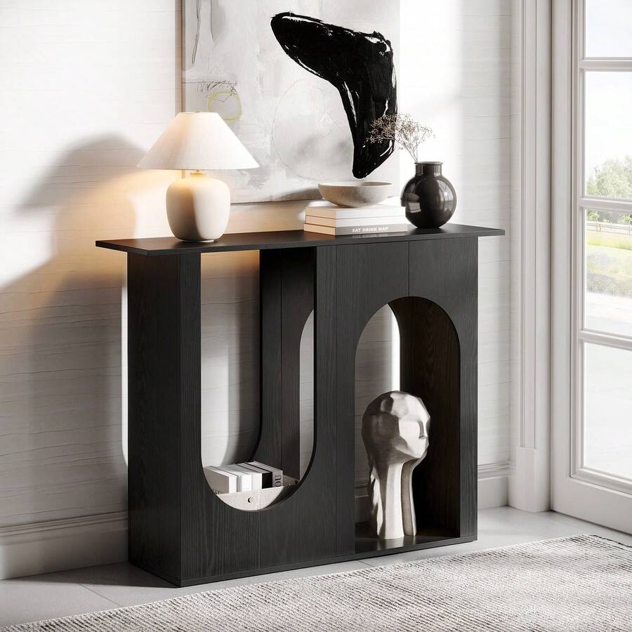 Tribesigns Sofa & Console Tables - Black - View 1