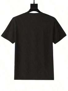 1 Cartoon Letter Pattern Print, T-Shirt Weighs 180 Grams, 100% Cotton T-Shirt Family Thanksgiving 2025 Matching T-Shirts - Vintage Autumn Graphic Tee With Pumpkins, Leaves - Black Crew Neck Casual Shirts For Thanksgiving Dinner, Family Gatherings - Unisex Adult Sizes - 白色 - 查看 7