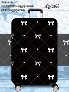 1pc 300g/M² Printed Travel/Business Series Cover Is Perfect For Business Trips, Summer Vacations, Returning To School, And Checked Baggage. Made Of Scratch-Resistant Polyester, It's Unisex, A Great Value Travel Accessory, Easy To Hand Wash, And Can Be Easily Cleaned. An Essential Accessory For Outdoor Vacations And Travel (Suitable For 20-28 Inch Suitcases). - Multicolor - View 14