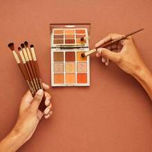 Pantherine Eye Make Up Brushes Spectrum Makeup Brushes Set Including Blending And Shading Brushes Soft Synthetic Bristles Brown 6 Piece Makeup Brush Set - Brown - View 2
