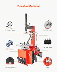 Cambiador de neumáticos eléctrico duradero Cambiador de neumáticos Equilibrador de neumáticos con eje de 18 - neumáticos con eje de 18 - Ver 3