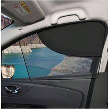 2 piezas de parasoles para ventanas de coche, cortina automotriz de malla transpirable con proteccin de doble capa magntica para conductor y pasajero con media sombra - inicial - Ver 1