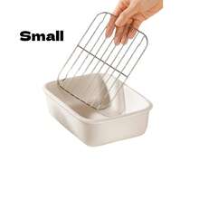 1 Piece - Ceramic Baking Tray With Grill Rack, Microwave/Steamer/Oven Usable, White Air Fryer Tray With Mesh, Suitable For Home And Commercial Use (Steaming Bowl, Hot Pot Side Dishes, Cheese Baked Rice Plate, Baking Tray, Heating Plate) - Oil Draining Tool