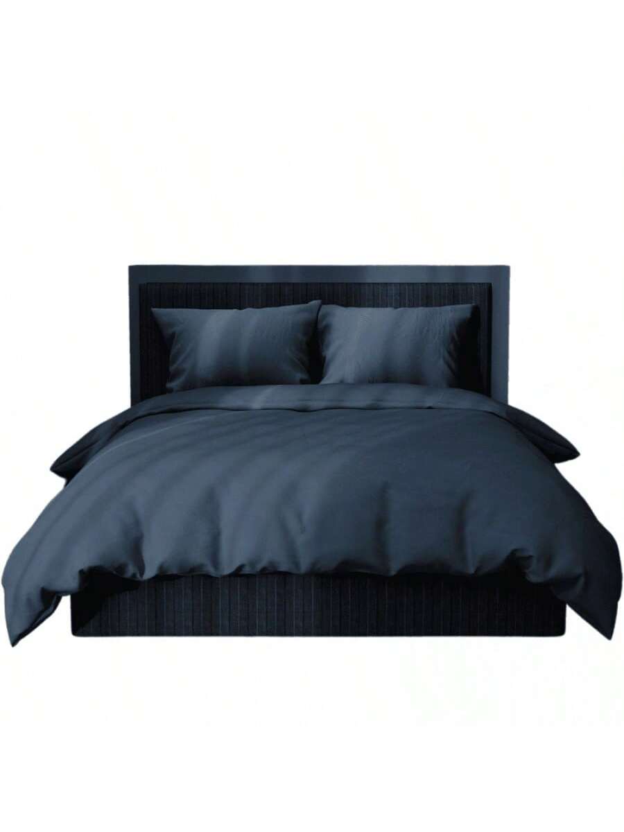 Kit de funda nórdica monocromática GB Color Azul Marino de alta durabilidad de 220cm*220cm