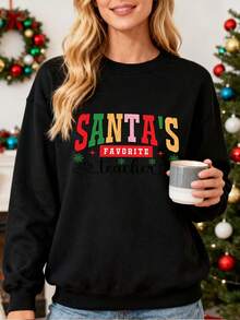 Women Plus Size Sports Sweatshirts - Black - View 1