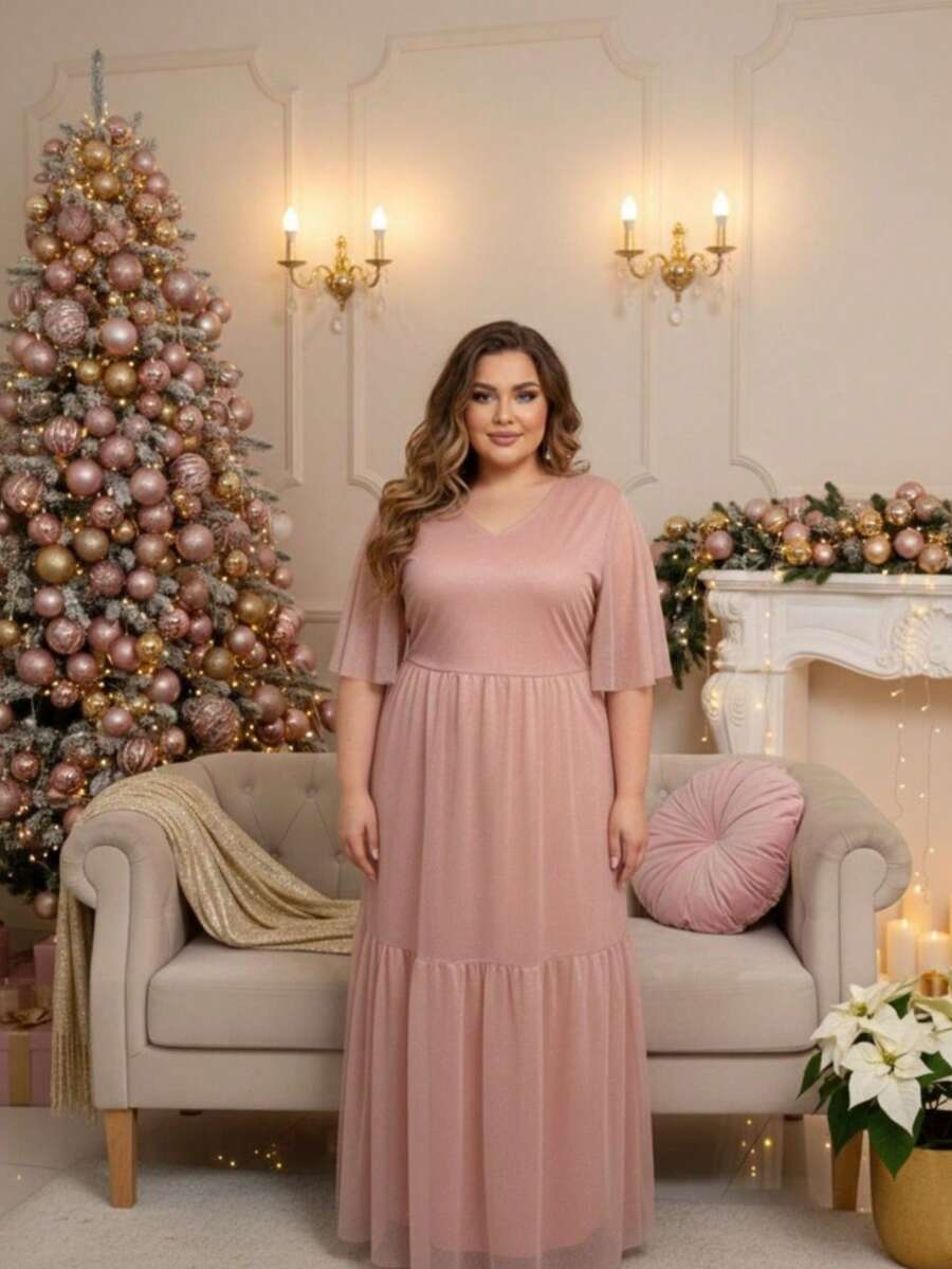 Tulle Dress - Hồng - Xem 1