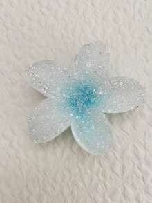 1个女士大号波西米亚风花朵发夹 - 闪亮花朵发卡，五瓣设计，黑/红/粉/金/白/紫配色，适合女性，优雅发饰，适用于情人节、婚礼、派对和日常穿搭 - 防滑固定发爪，多功能发夹，适合编发和盘发造型，女士时尚发夹 - 彩色 - 查看 12