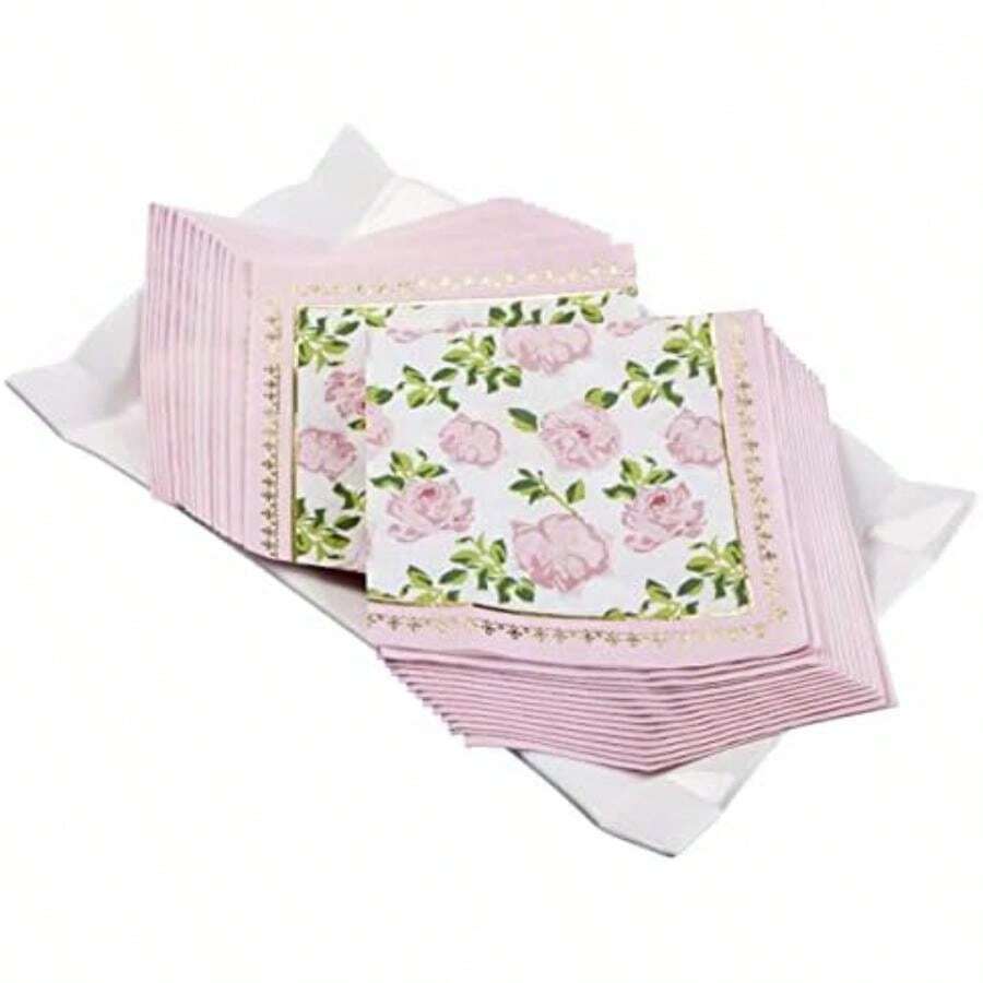Kate Aspen Tea Time Servilletas rosadas (juego de 30), talla única, multicolor(Servilletas Rosa (30pcs)) - Multicolor - Ver 1