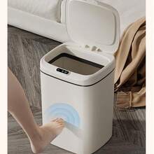 11L/15L Automatic Sensor Trash Can – Battery Operated (2 Batteries), Touchless Waterproof Bin With Lid,11L/15L Smart Sensor Trash Can – 2-Battery Powered, Touchless Waterproof Kitchen Bathroom Bin,11L/15L Battery Operated Sensor Trash Can, 2-Battery Sensor Bin, Touchless Battery Powered Trash Can, Waterproof Automatic Trash Can, Cordless Sensor Trash Can, Home Battery Operated Bin, Kitchen Bathroom Sensor Trash Can, Dual Capacity Battery Bin, 2pcs Battery Trash Can, Touchless Waterproof Bin, Odor-Sealing Battery Trash Can, Compact Sensor Bin, Family Size Automatic Trash Can, Cordless Home Wastebasket, Battery Powered Hygiene Bin, Replaceable Battery Trash Can, Multi-Room Sensor Trash Can, Easy-Install Battery Bin, No-Charge Sensor Trash Can, Durable Battery Operated Wastebasket - 白色15L - 查看 6