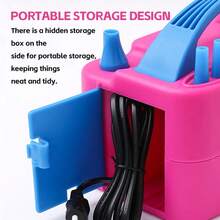 Globo de fantasía dispositivo inflable especial dispositivo ligero de carga rápida equipo de decoración de eventos asistente pequeño festival herramientas especiales, sólo llevar - Tipo de Enchufe A USA (110-127V) - Ver 5