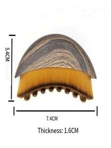 1 件淋巴轮廓面部和身体刷 - 符合人体工程学设计，配有柔软的聚酯刷毛，精确的下颌和肩部塑形，无香料，适合所有浅肤色，淋巴按摩工具、头发、美发工具、护发、学校、返校、旅行、旅行必需品、家庭必需品、水疗、按摩工具、按摩、按摩器、水疗