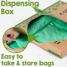 - Bolsas de abono de 6 litros con asa de corbata, 120 bolsas, bolsas de cocina biodegradables para residuos de alimentos con certificacin Europe EN13432 y US BPI - inicial - Ver 7