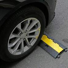 2 Channel Cable Protector Ramp 22000 Lbs Load TPU Wire Cable Cover Ramp - Multicolor - View 3