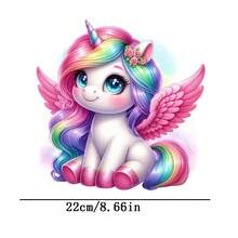 1pc/2pcs/3pcs Colorful Unicorn: Dreamy Cute Elf Pattern, Suitable For Men And Women, Washable Iron-On Stickers For T-Shirts, Jeans, Jackets, Backpacks, Clothes, Hats, Etc. To Make Your Outfit More Vibrant - Multicolor - View 8