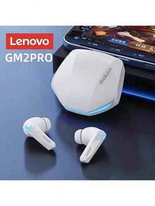Lenovo GM2 Pro 5.3 蓝牙无线耳机，低延迟带麦克风，高清通话，双模游戏耳机，中国包装 - 黑色 - 查看 6