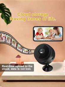 720P HD Mini WiFi Camera With Real-Time Remote Viewing, Two-Way Audio, And Motion Detection, Suitable For Home And Pet Monitoring - Multicolor - View 7