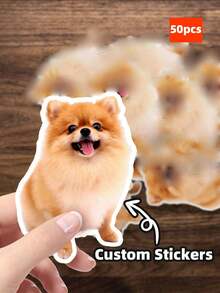 1~100pcs Custom Photo Pet Sticker Customized Name Stickers Personalized Your Pet Photo Dog Cat Name Sticker Die Cut Customizable Waterproof Vinyl Sticker For Laptop Water Bottle Phone Case Merchandise Decor Decal Stuff Gift Idea For Her Him Adults,Multi-Functional, ,Ornamental,Reusable,Exquisite,Stylish,High-Quality,Colorful,Modern,Custom,Personalized,Unique,Ideal Gifts For Him,Ideal Gifts For Her,Boyfriend,Dad,Girlfriend,Mom,Family,Friends,Tea Room,Home,Garden,Office,For Anniversaries,For Valentine's Day,For Mother's Day,For Birthdays,For Father's Day,For Graduation,For Weddings,For Housewarming,Warm Ambience, Autumn Home Refresh, Xmas Decoration,Home Harmony,Office Decor - White - View 46