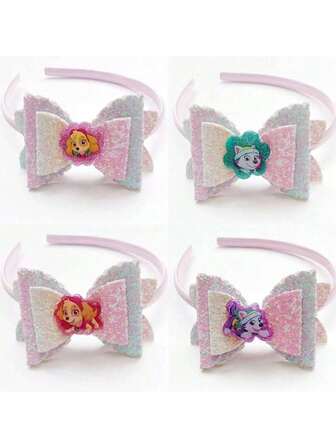 派对用品 - 派对头饰 汪汪队立大功 Skye 成人发箍 游乐园蝴蝶结发带 节日派对 旅行 DIY 发饰，浴室小工具 - 浴室发饰