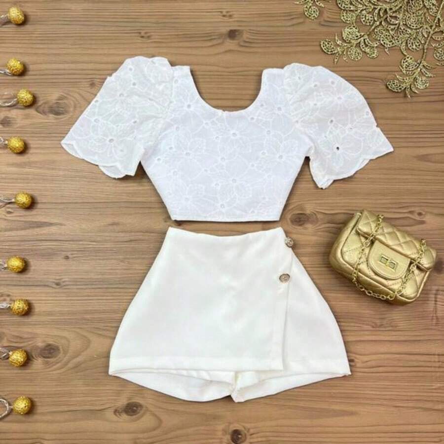 New Year's Eve Look Parties Children's Fashion Clothing Blogger Kids - trắng - Xem 1