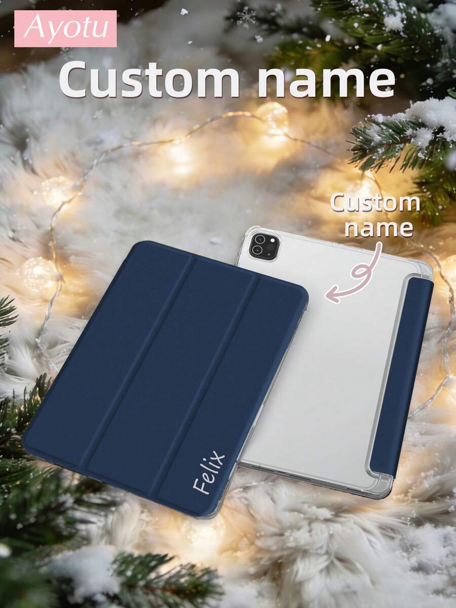 Ayotu Customizable Text Protective Cases Compatible With IPad 10th Generation, IPad Air 4/5 Cases, IPad 7/8/9th 10.2 Inch, Personalized Custom Leather Cases Compatible With Samsung Galaxy Tab A9 Plus 10.95 Inch, S7/S8 11 Inch, Galaxy Tab A7 Lite 8.7'', DIY Tablet Protective Cases, Creative DIY Cases, Gifts For Children, Family, Custom Gifts, Birthdays, Anniversaries, New Year, Back-To-School Gifts