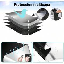 Persianas Opacas Porttil, 145x300cm Cortinas Opacas Aislamiento Trmico con Bolgrafo Regla y Cuchillo, Tela Opaca Puede Cortar Y Bloquear Luz para Ventana Viaje Dormitorio Cuartos - Negro - Ver 4