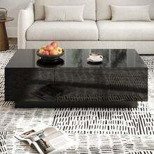Coffee Tables - Black + Particle Board - View 4