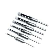 1pc Steel Square Hole Drill Bit, 12.7mm Round Shank Design, High Gloss Surface Treatment, Micro Drill Bit Set, Self-Centering, Suitable For Woodworking And Metalworking. One Of The Top 10 Ideal Tool Gifts. - Silver - View 6