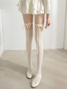 1双女士性感Y2K风格过膝长袜，黑色渔网袜，哥特式及膝袜，角色扮演长袜，过膝袜，变装紧身裤袜，易撕连裤袜