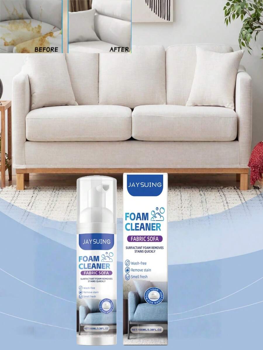 JAYSUING Fabric Sofa Foam Cleaner, Fabric Sofa, Curtain, Mattress Foam Cleaner