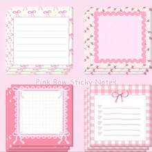 1/4/8/12 Confezioni di Foglietti Adesivi, 30/120/240 Fogli, Foglietti Adesivi a Forma di Farfalla - 7,6 cm x 7,6 cm Disegno Carino di Cuori Rosa e Fiocchi con Segnalibro a Nastro, Adatti per Scuola, Ufficio, Diario, Regali per Feste, 30 Fogli per Blocchetto, Carta di Alta Qualità, Forniture per Ufficio - Multicolore - Visualizzare 13