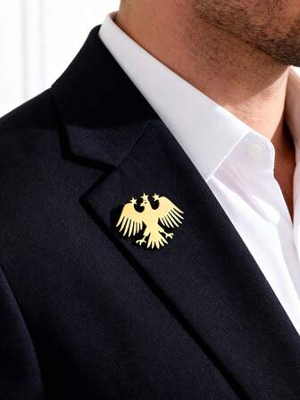 1 st vintage örnbrosch, amerikansk vithövdad örnbrosch, flygande amerikansk örnbrosch, brosch i rostfritt stål, unisexbrosch, kavajbrosch för män och kvinnor, smyckesaccessoar