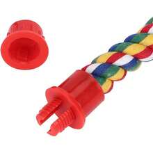 Percha de Cuerda de Loro, Cuerdas de Colores Soporte elstico y Flexible para pjaro Soporte elstico y Flexible para pjaro - M - Ver 9