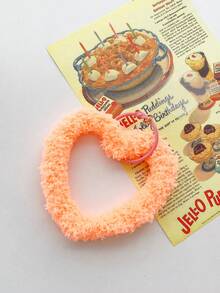 1件可爱毛绒爱心手链/腕带/手机壳/钥匙扣，多功能带垫，秋冬款 - 彩色 - 查看 10