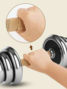 3 pezzi di nastro antiscivolo per barra di trazione, fasce avvolgenti antiscivolo per barra di trazione domestica, guanti sportivi assorbenti il sudore e autoadesivi per maniglie di manubri/bilancieri/kettlebell, fasce di protezione per le mani per prevenire calli e strappi - Multicolore - Visualizzare 3